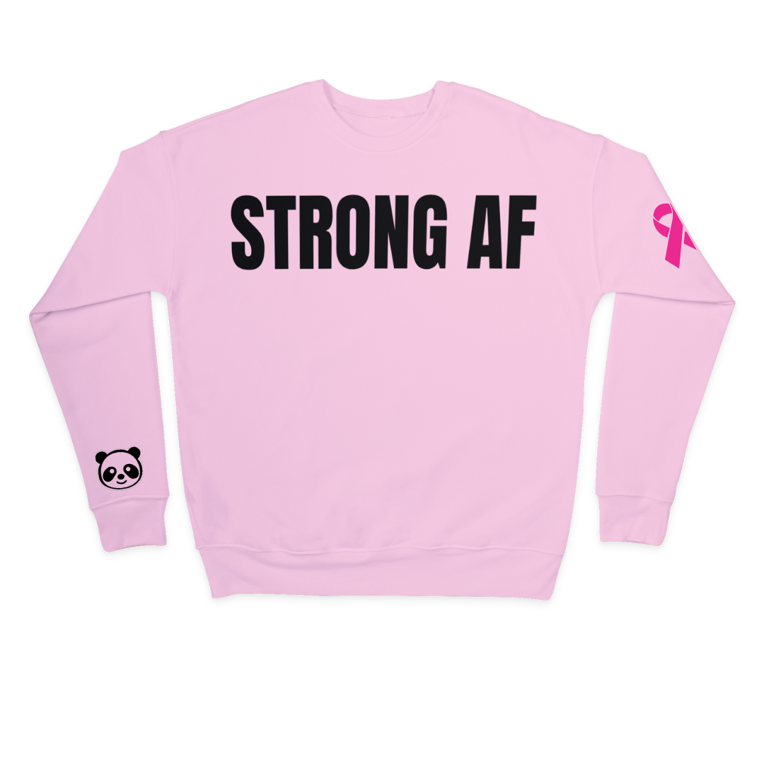 STRONG AF WONDER WOMAN - SWEATSHIRT [BREAST CANCER]