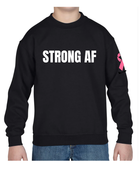 YOUTH STRONG AF SUPERMAN - SWEATSHIRT [BREAST CANCER]