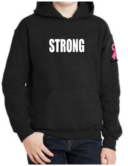 YOUTH STRONG WONDER WOMAN - HOODIE [BREAST CANCER]