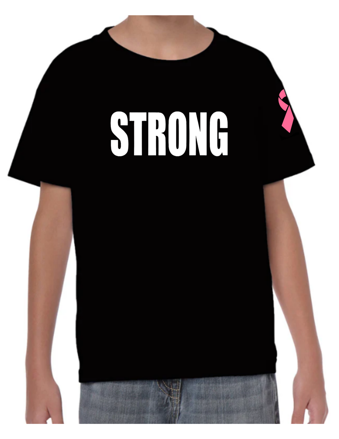 YOUTH STRONG WONDER WOMAN - T-SHIRT [BREAST CANCER]