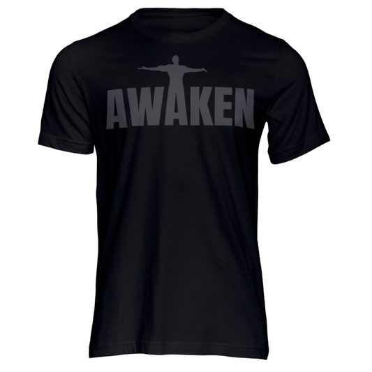 AWAKEN T-shirt black on black
