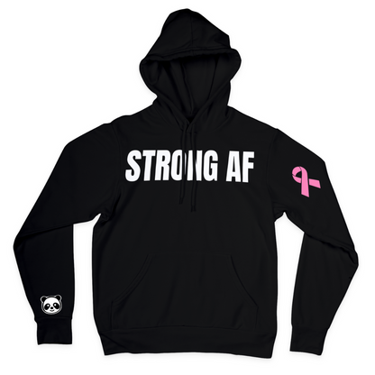 STRONG AF SUPERMAN - HOODIE [BREAST CANCER]