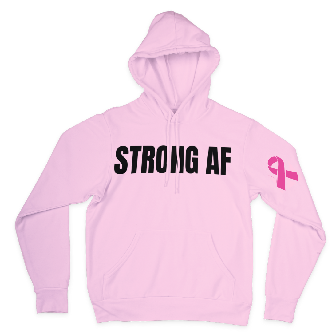STRONG AF WONDER WOMAN - HOODIE [BREAST CANCER]