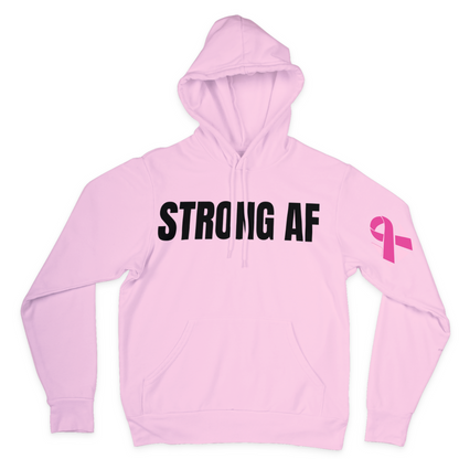 STRONG AF WONDER WOMAN - HOODIE [BREAST CANCER]
