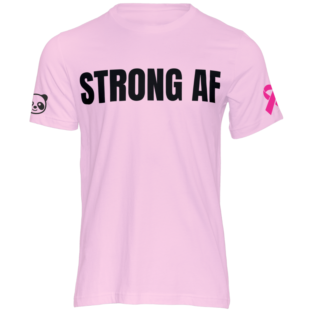 BREAST CANCER STRONG AF T-shirt PINK