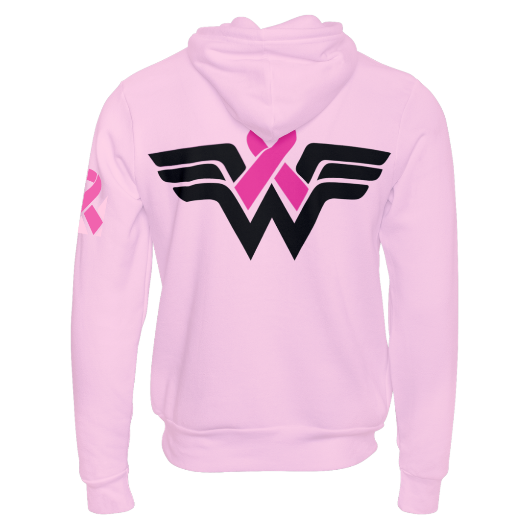 STRONG WONDER WOMAN - HOODIE [BREAST CANCER]